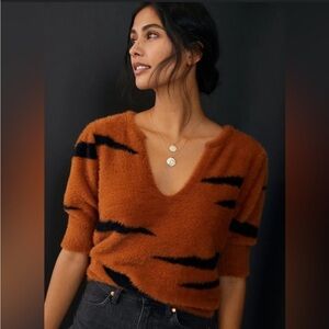 Michael Stars Cropped Eyelash Sweater